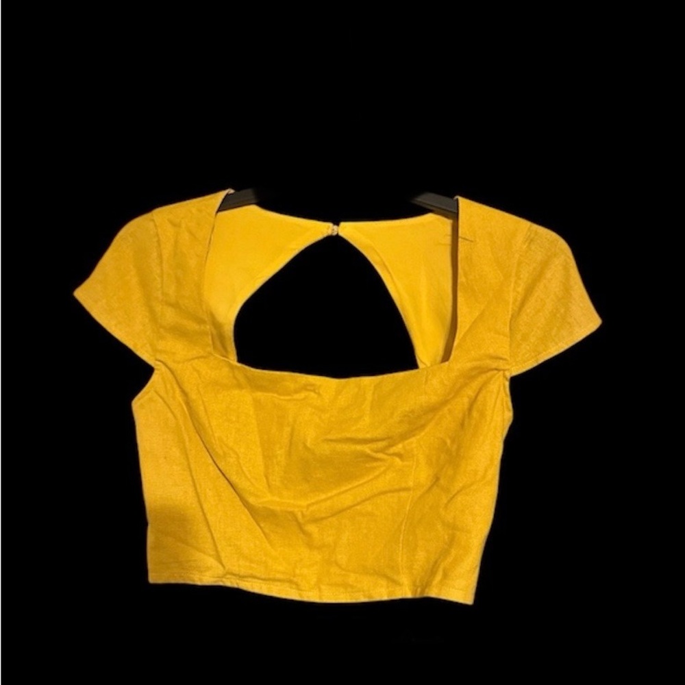 Forever 21 Yellow Crop Top